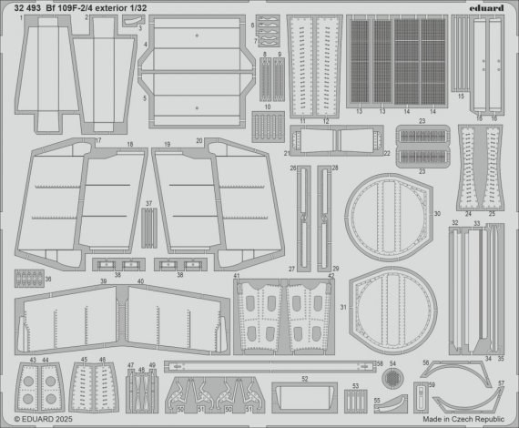 1/32 SET Bf 109F-2/4 exterior for H.2000/Hasegawa