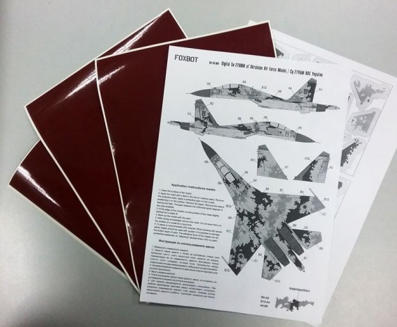 1/48 Digital Sukhoi Su-27UB mask