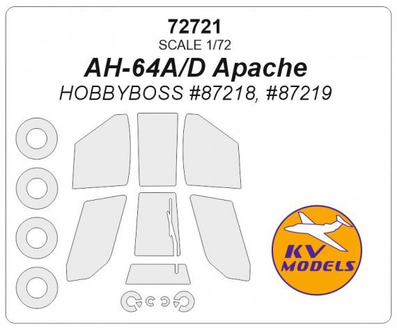 1/72 McDonnell-Douglas AH-64 Apache paint masks