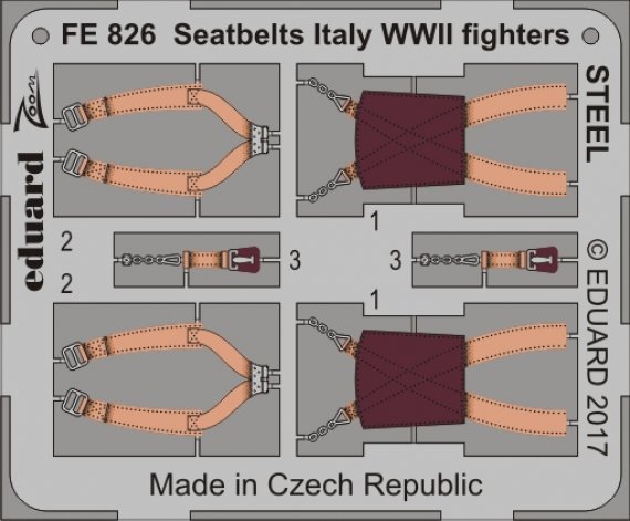 1/48 Seatbelts Italy WWII fighters STEEL