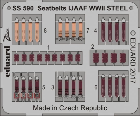 1/72 Seatbelts IJAAF WWII STEEL
