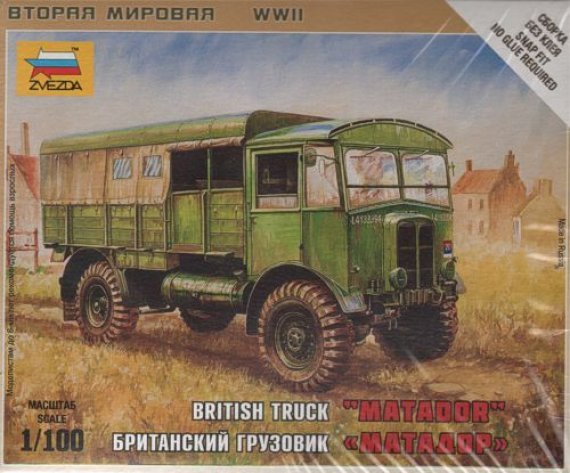 Zvezda Lastkraftwagen Matador Britisch 1/100 15mm