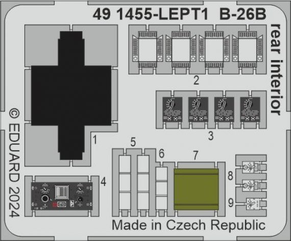 1/48 SET B-26B rear interior for ICM