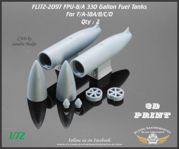 1/72 FPU-8/A 330 Gallon Fuel Tank for legacy F/A-18
