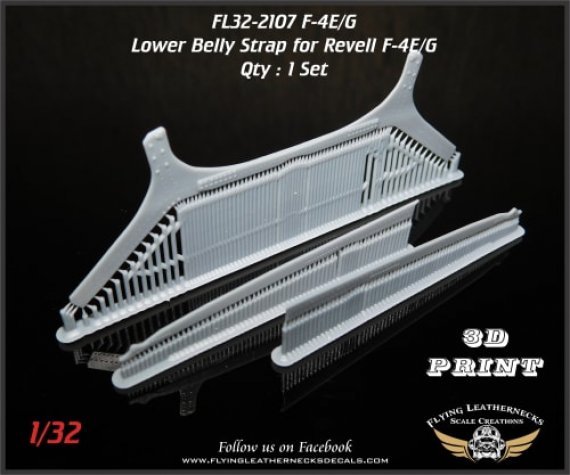 1/32 McDonnell F-4E/G Phantom Belly Strap for Revell