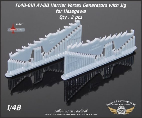 1/48 McDonnell-Douglas AV-8B Harrier Wing Vortex Generators