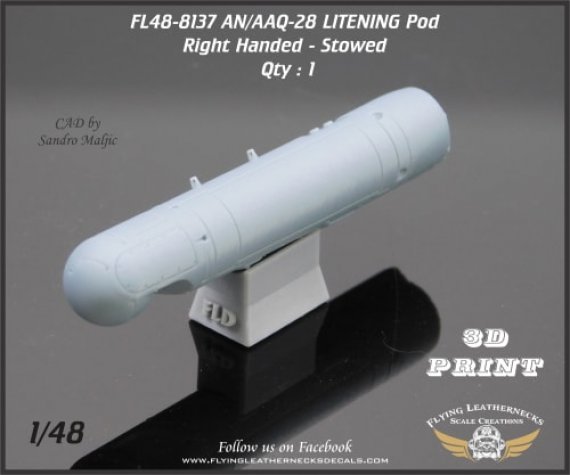 1/48 AN/AAQ-28 Litening Pod Right, Stowed