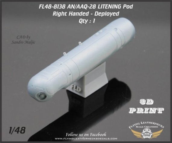 1/48 AN/AAQ-28 Litening Pod Right, Deployed