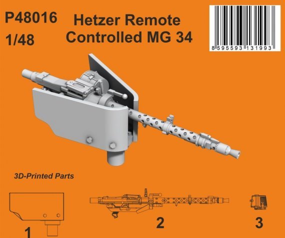 1/48 Hetzer Remote Controlled MG 34