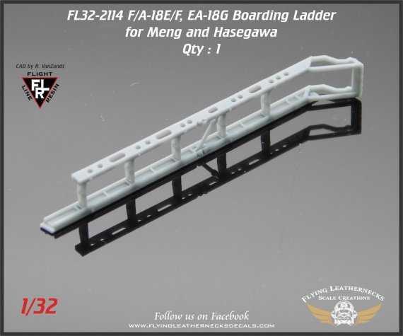 1/32 F/A-18E/F, EA-18G boarding ladder for Hasegawa and Meng