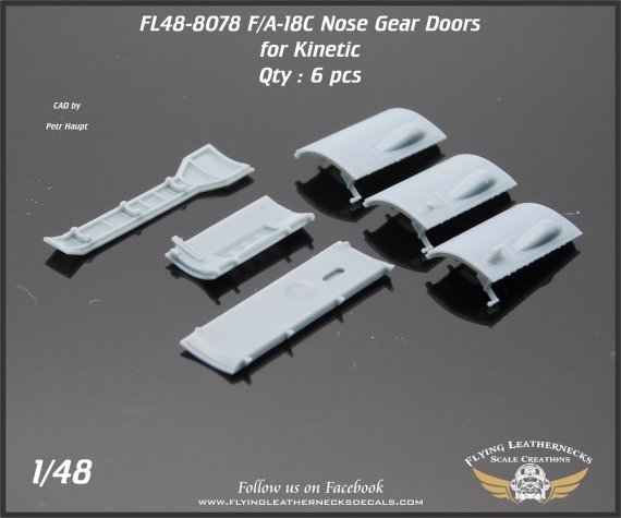 1/48 McDonnell-Douglas F/A-18C Hornet Nose Landing Gear Doors