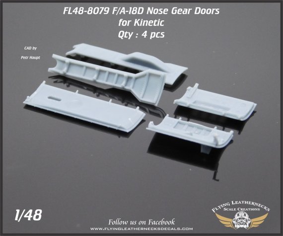 1/48 McDonnell-Douglas F/A-18D Hornet Nose Landing Gear Doors