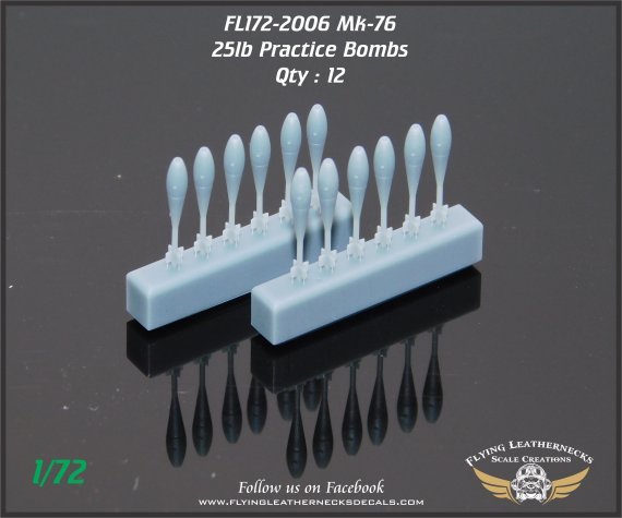 1/72 Mk-76 25lb Practice Bombs