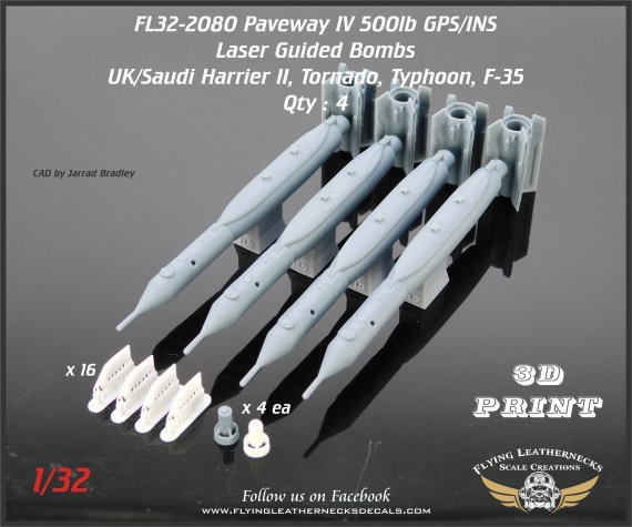 1/32 Paveway IV 500lb GPS/INS Laser Guided Bomb 4