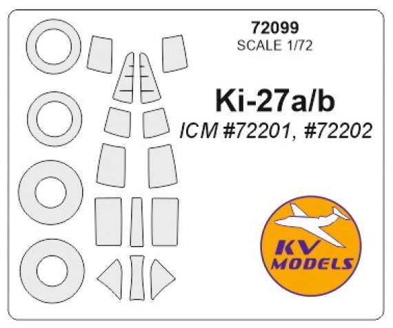 1/72 Kawasaki Ki-27 + wheels masks