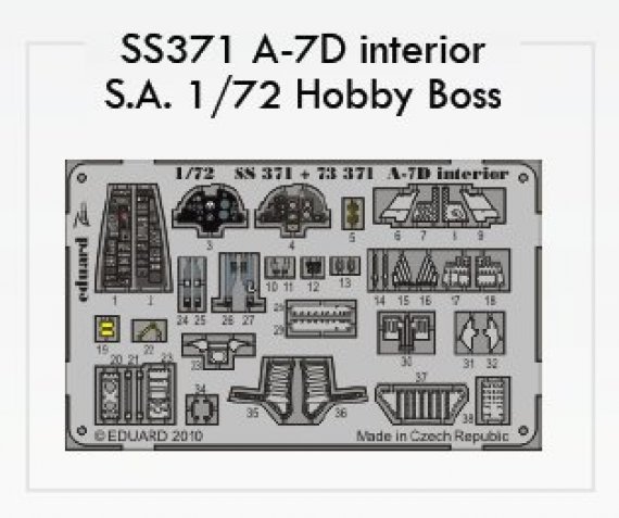 1/72 A-7D interior S.A. (HOBBYB)