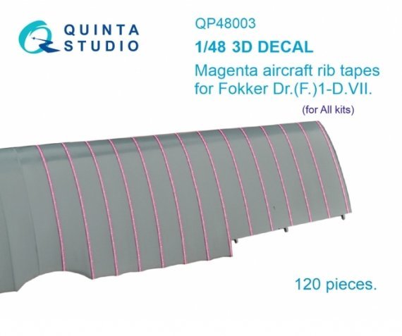 1/48 Magenta rip tapes for Fokker Dr.I-D.VII