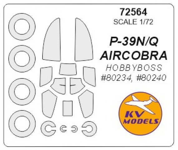 1/72 Bell P-39 Aircobra + wheels masks