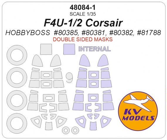 1/48 Vought F4U-1/2 Corsair mask for Hobby Boss