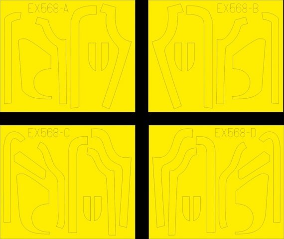 Mask 1/48 B-17G antiglare panels BO & DL product