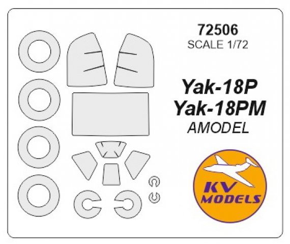 1/72 Yakovlev Yak-18P masks