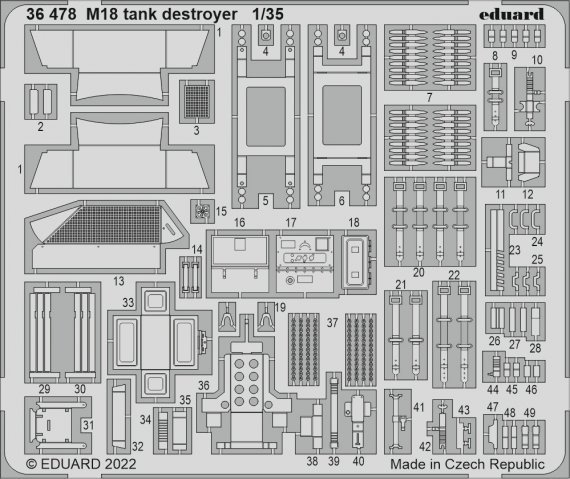 1/35 SET M18 tank destroyer