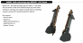 Brassin 1/48 A6M undercarriage legs BRONZE