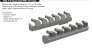 Brassin 1/72 P-51 exhaust stacks for Tamiya