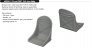 Brassin 1/48 P-39 seat for Arma Hobby.