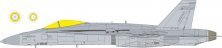Eduard Masque 1/48 F/A-18C TFace pour Eduard/Kinetic