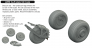 Brassin 1/48 Su-25 wheels