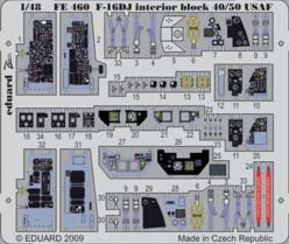 1/48 F-16DJ interior block 40/50 USAF S.A. (KIN)