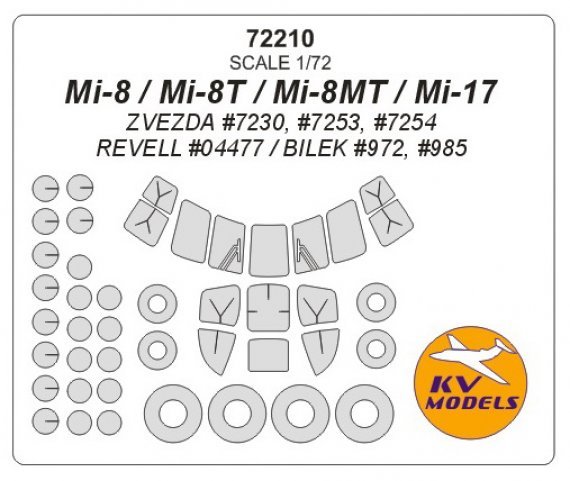 1/72 Mil Mi-8 / Mi-17 paint masks