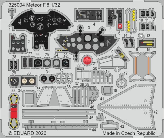 Eduard 1/32 Set Meteor F.8 pour Revell