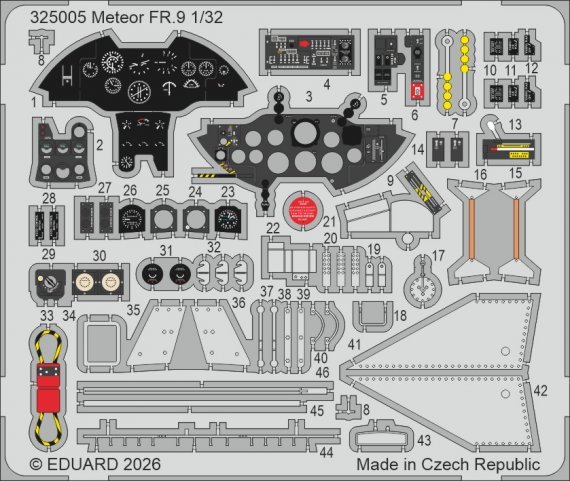 Eduard Set 1/32 Meteor FR.9 for Revell Model Kit