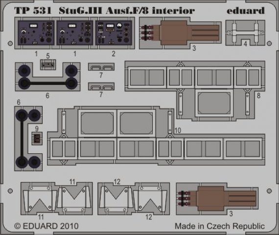 1/35 StuG.III Ausf.F/8 interior (DRAG 6644)