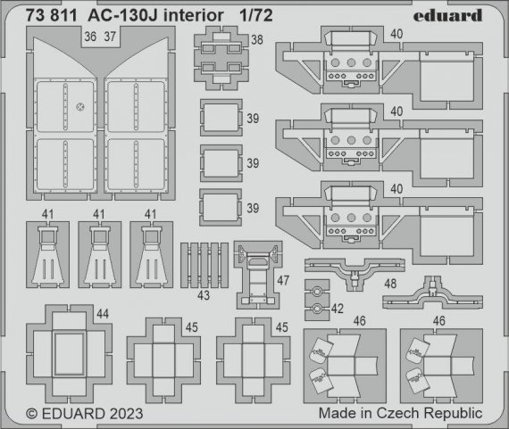 1/72 SET AC-130J interior for Zvezda