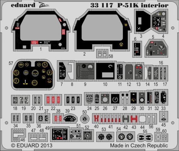 1/32 P-51K interior S.A.  (TAM)