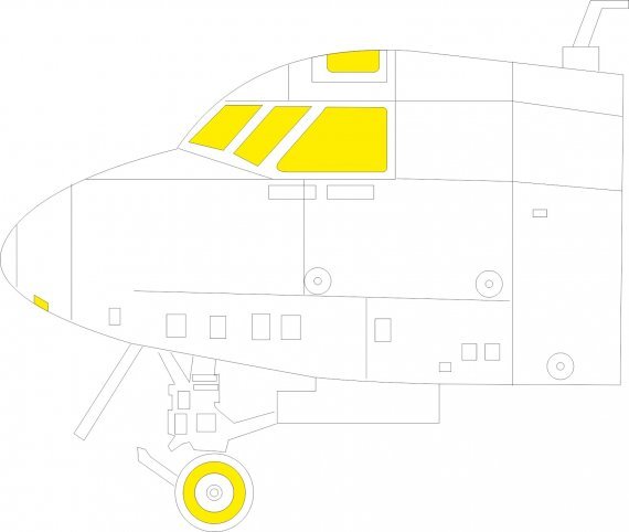 Mask 1/72 E-2C for Heller