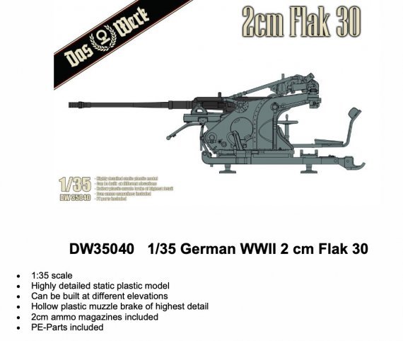 1/35 German WWII 2 cm Flak 30