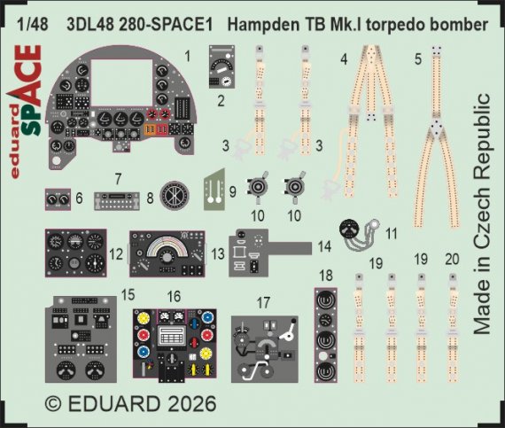 EDUARD 1/48 Hampden TB Mk.I pour ICM