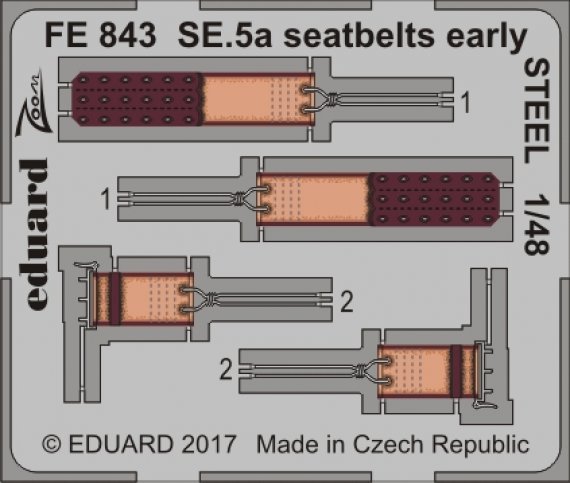 1/48 SE.5a seatbelts early STEEL