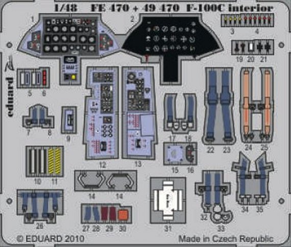 1/48 F-100C interior S.A. (TRUMP)