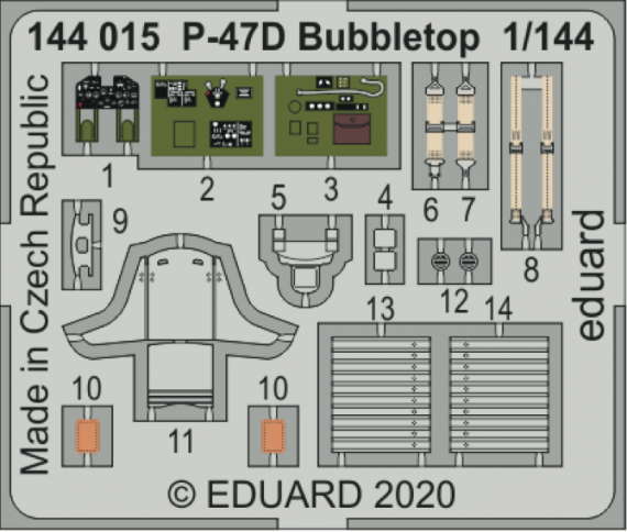 1/144 SET P-47D Bubbletop
