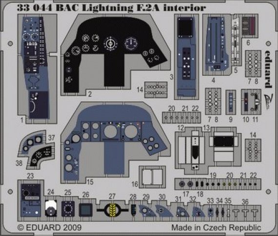 1/32 BAC Lightning F.2A interior S.A. (TRUMP)