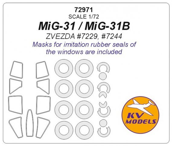 1/72 Mikoyan MiG-31 masks