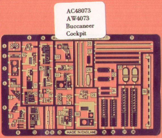 1/48 Buccaneer cockpit set (Airfix)