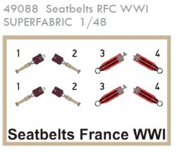 1/48 Seatbelts RFC WWI Superfabric