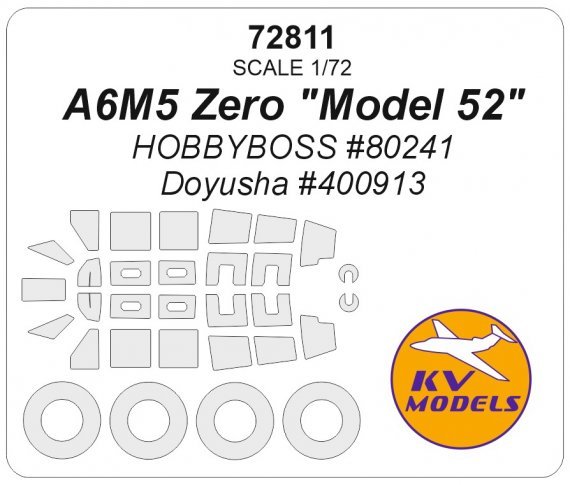 1/72 Mitsubishi A6M5 Zero Model 52 mask for Hobby Boss