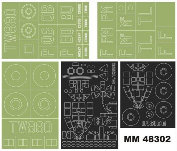 Masques Montex 1/48 Avro Lancaster B.I/III Tamiya